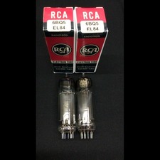 NICE PAIR RCA 6BQ5 EL84 Vintage Amplifier Power VACUUM TUBES Tested 5.9340 picture