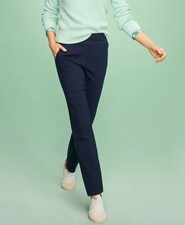 Talbots Plus Size Navy Stretch Straight Leg Ankle Pull-On Pants 3X picture
