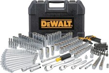 DEWALT Mechanic Tool Set, 247-Piece, 1/4 in., 3/8 in. and 1/2 in. Drive, SAE, Ra picture