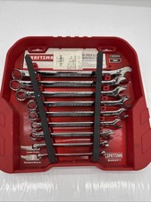 Sears Craftsman Max Axess Low Profile SAE Combination Wrench Set 38999 9pc picture