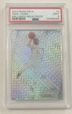2024-25 Panini Prizm Deca #d /25 Brilliance Mojo Prizm Insert Trae Young PSA 9 picture