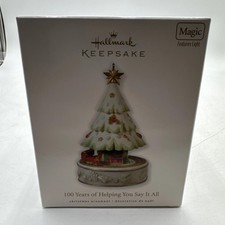 Hallmark  Ornament Christmas Tree 100 Years of Helping You Say It All- -12-30-85 picture