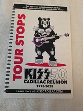 KISS  CELEBRATING 50 YEARS CADILLAC KISSTOTY TOUR STOPS BROCHURE - 1975 - 2025 picture