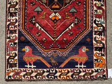 VINTAGE HANDMADE RUG CAUCASIAN Turkish kazak 4x7 handmade handwoven real 4x6 ft picture
