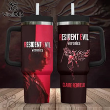 Resident Evil Code Veronica Claire Redfield Steel 40oz Tumbler picture
