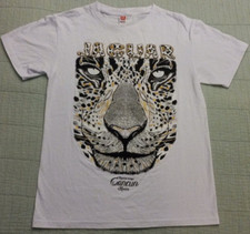 Unisex Small Euro Cotton White Graphic Jaguar Head Cancun Mexico T Shirt picture