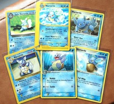 Pokémon Vintage Wartortle Collection Lot of 6 | Expedition, Firered, Base Set picture