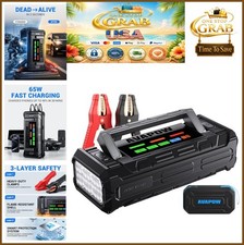 Battery Jump Starter 10000A 12V Lithium 24000mAh 65W USB-C PD 4 Inch HD Display picture