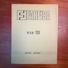 VINTAGE FARFISA VIP 233 SERVICE MANUAL picture