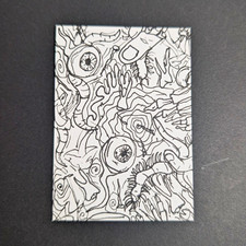 Aceo Original Abstract Art, Manic Mania Series, Oak, ArtworkBySelena picture