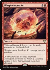 MTG SOC R Blasphemous Act #238 NM picture