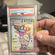 Pokémon Espeon EX SVP 175 Premium Figure Collection Black Star Promo PSA 9 picture
