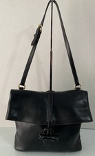 Dooney Bourke Florentine Leather Bag Medium Toggle Shoulder Bag Black picture