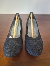 NEW Allbirds Women's size 7 Wool Breezers Ballet Flat Shoes Charcoal Black picture
