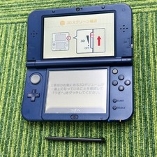 New Nintendo 3DS XL LL Metallic Blue Console Stylus Working Tested Japanese ver picture
