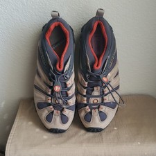 Merrell Women's Low-Top Hiking Shoes Beige Blue Orange Vibram US 8 M J36704 picture