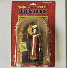 Accoutrements Pope Innocent III Action Figure 2003 Boxed w/ Scroll picture