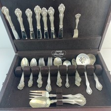 Westmorland Sterling Silver Flatware Set George and Martha 59 Pc. 2418g picture
