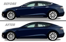 Chrome Delete Blackout Overlay for 2012-22 Tesla Model S Window & All Side Trim picture