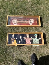 Antique 1920S Child’s Puppet Show Memorabilia hand Made Sign And Puppets Cool picture