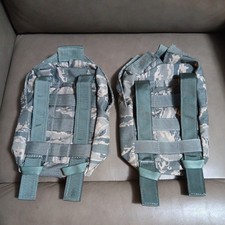 X2 MSA Paraclete SCBA-CC Canister Carrier MOLLE Gas Mask Upright tigerstripe bag picture