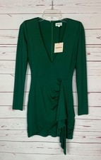 Superdown Revolve Women's S Small Martyna Deep V Mini Bodycon Dress NEW TAGS picture