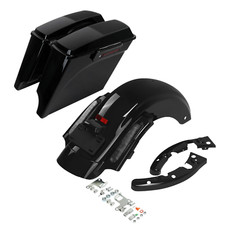 Black Stretched Saddlebags 6X9