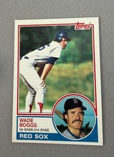 1983 Topps Baseball Wade Boggs #498 Rookie RC Boston Red Sox picture