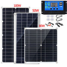 50W 80W 100W Solar Panel Kit 12V USB 30A Controller for Car RV Boat Caravan picture