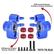 Front Steering Blocks (Larger Bearings) - Compatible w/ Arrma 1/8 picture