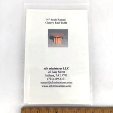 Half Scale Cherry End Table Kit SDK Susan Karatjas dollhouse Miniature wood 1:24 picture