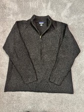 Vintage 2001 Large Patagonia Lambswool 1/4-Zip Pullover Sweater picture