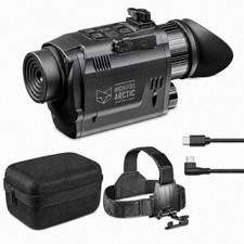 Tactical Thermal Night Vision Monocular Head Helmet Mounted 256x192 50fps Cam picture