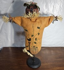 Vintage Bethany Lowe? Scarecrow Pumpkin on Stand Halloween Statue 20