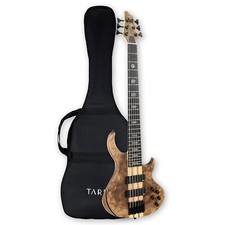 6 String Electric Bass Guitar Burl poplar top Millettia Laurentii Okoume body picture