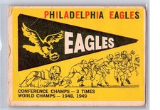 1959 Topps #83 Philadelphia Eagles Pennant Vintage Football Card picture