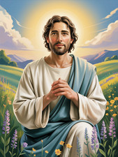 SIGNED Smiling Christ | Jesus Laughing | Jesus Smiling | Photo of Jesus 8 x 10 picture