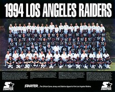 1994 LA OAKLAND RAIDERS FOOTBALL TEAM 8X10 PHOTO PICTURE picture