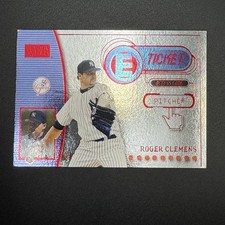 Roger Clemens 2000 Skybox Premium E-TICKET STAR RUBIES #13 YANKEES 074/100 picture