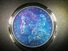 EF/AU+ 1903 MORGAN SILVER DOLLAR BEAUTIFULLY TONED COLLECTORS COIN M-2278 picture