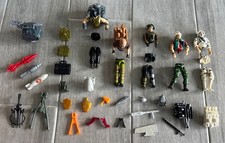 Vintage 80s GI Joe 5 Action Figure Lot Parts Weapons Backpacks picture
