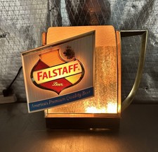 Vintage 1950s Falstaff Beer Mug Bubbling Motion Lighted Sign picture