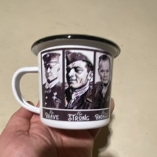 USMC Chest Puller Dan Daly John Basilone Metal Mug 3” Tall picture