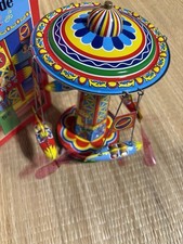 Schylling Rocket Ride Carousel Tin Toy Collector Series With Box 2000- Dut's picture