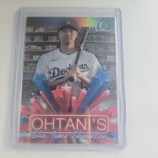 SHOHEI OHTANI 2025 BOWMAN CHROME SHO-TIME SHOWCASE REFRACTOR #HS-4 picture