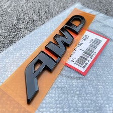 1PCS GENUINE Black AWD Badge Rear Trunk Emblem FOR HONDA HRV CRV/PILOT RIDGELINE picture