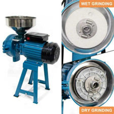SLSY Wet &Dry Electric Feed Mill Grinder Grain Crusher Cereal Pulverizer Machine picture