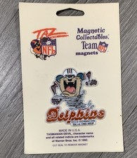 NEW Rare Vintage 1993 Magnificent Magnet NFL Team Miami Dolphins Tasmanian Devil picture