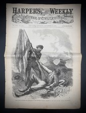 Harper's Weekly 1864 Civil War Newspaper Complete Battle Ezra Church Lincoln picture
