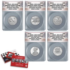 2023 S American Women Silver Proof Quarter Set PR70 Advanced Release picture